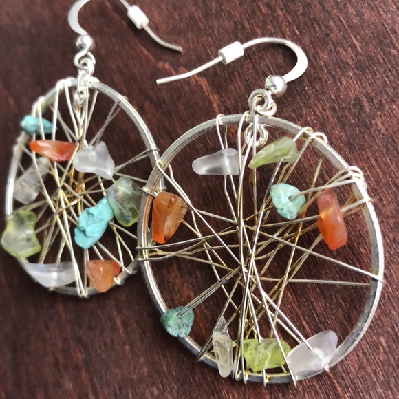 Real Crystals Handmade Earrings (NEW) - Picture 4 of 6